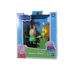 NEW, PEPPA PIG Family & Friends Adventures Figure Set 2021 REBECCA  RABBIT